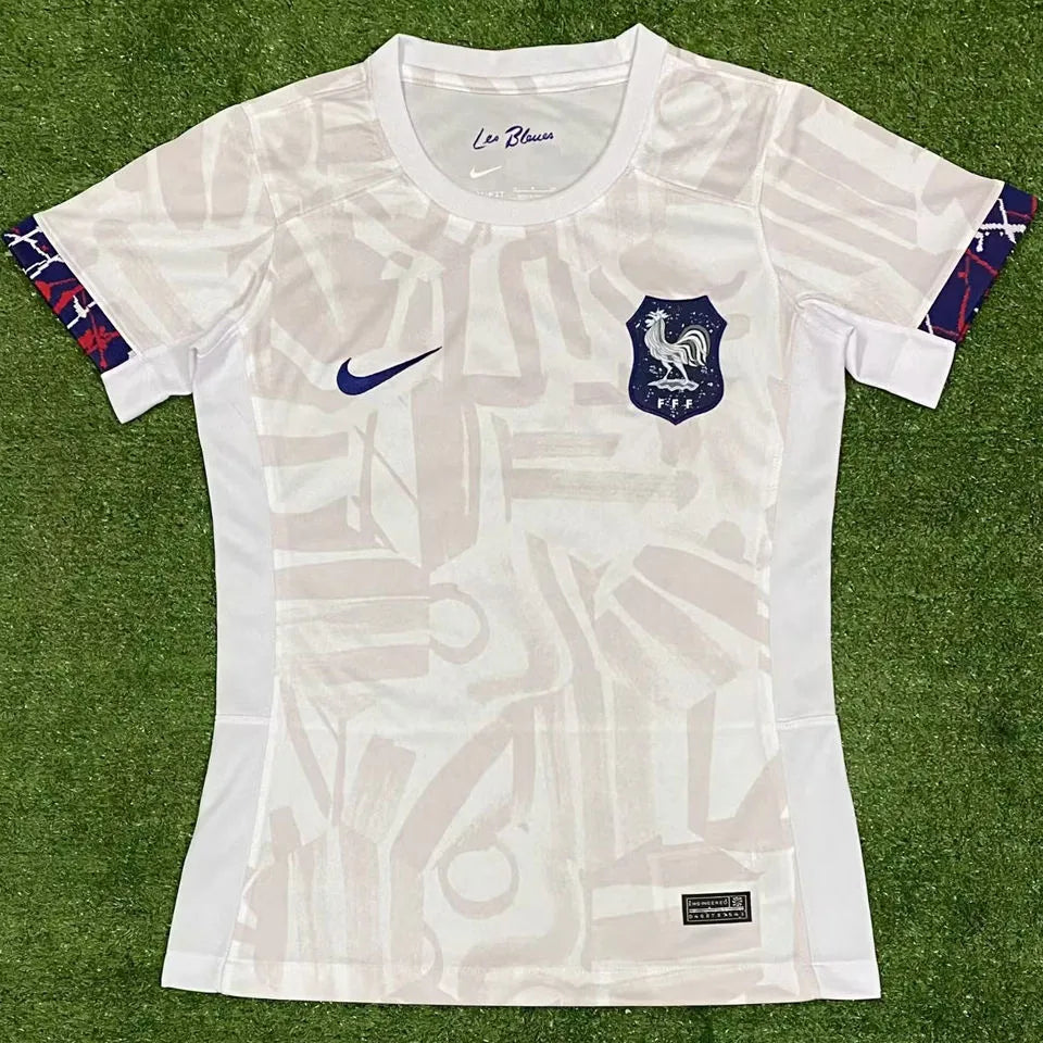 2023 France Women World Cup Away White Women Jersey 女装 Front