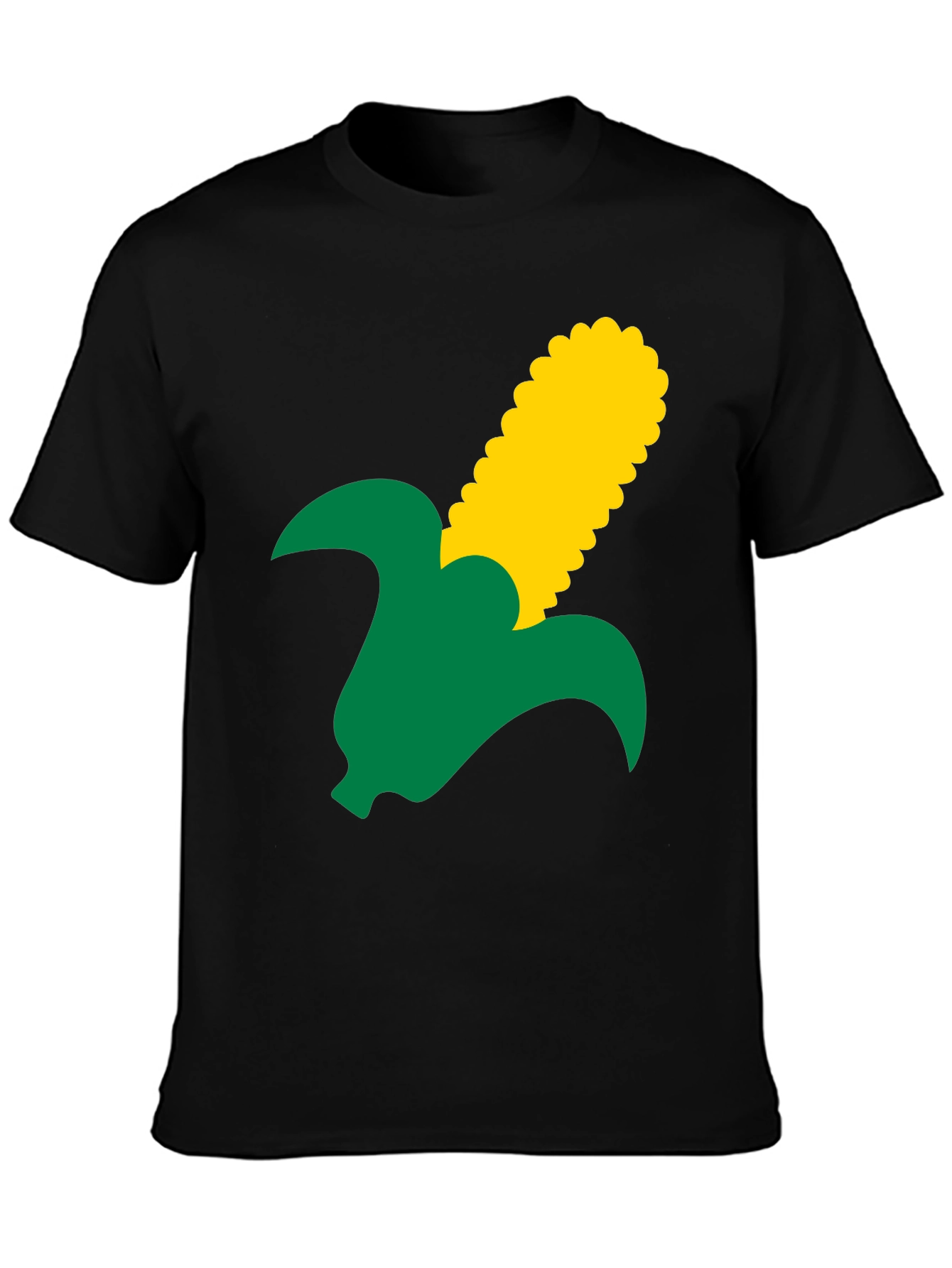 Corn on the Cob Graphic Tee - Unisex Black T-Shirt