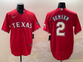 Men's Texas Rangers Marcus Semien #2 Red Replica Player Jerseys