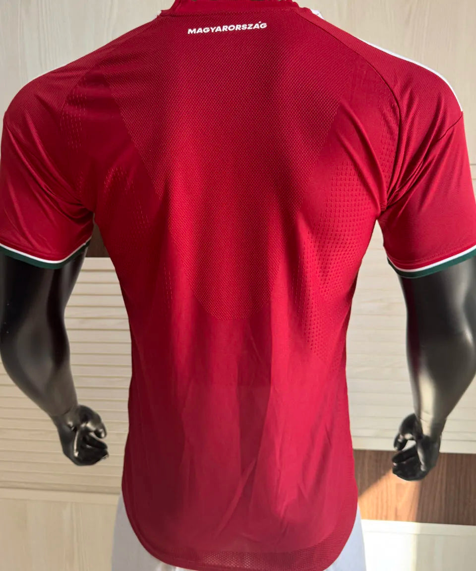 2026/27 Hungary Home Red Player Version Soccer Jersey Back