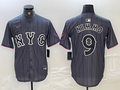 Men's New York Mets Brandon Nimmo #9 Graphite 2024 City Connect Limited Player Jerseys