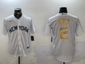 Men's New York Yankees Derek Jeter #2 White Player Game Jerseys