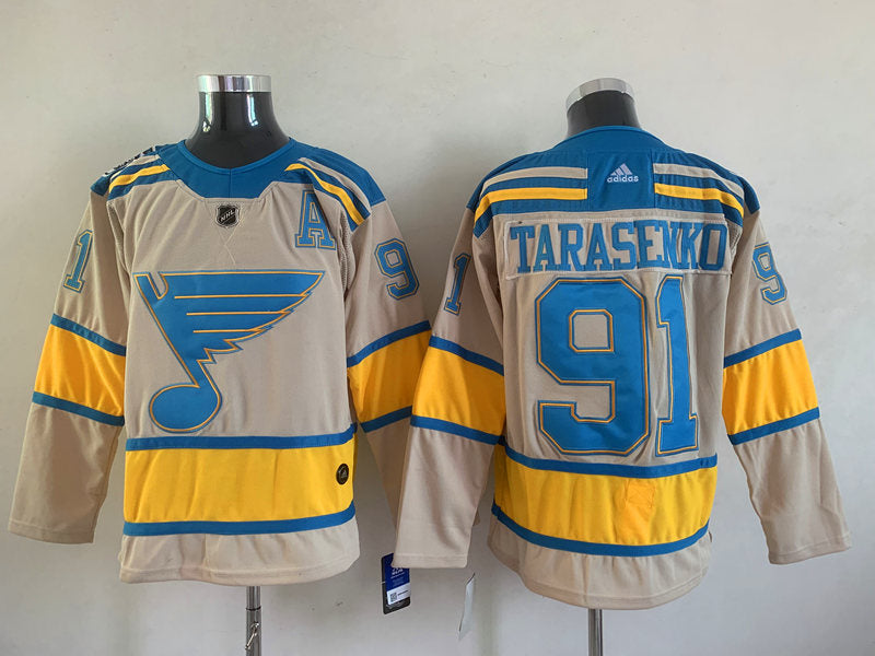 Men's St. Louis Blues Vladmir Tarasenko #91 Cream Breakaway Player Jerseys