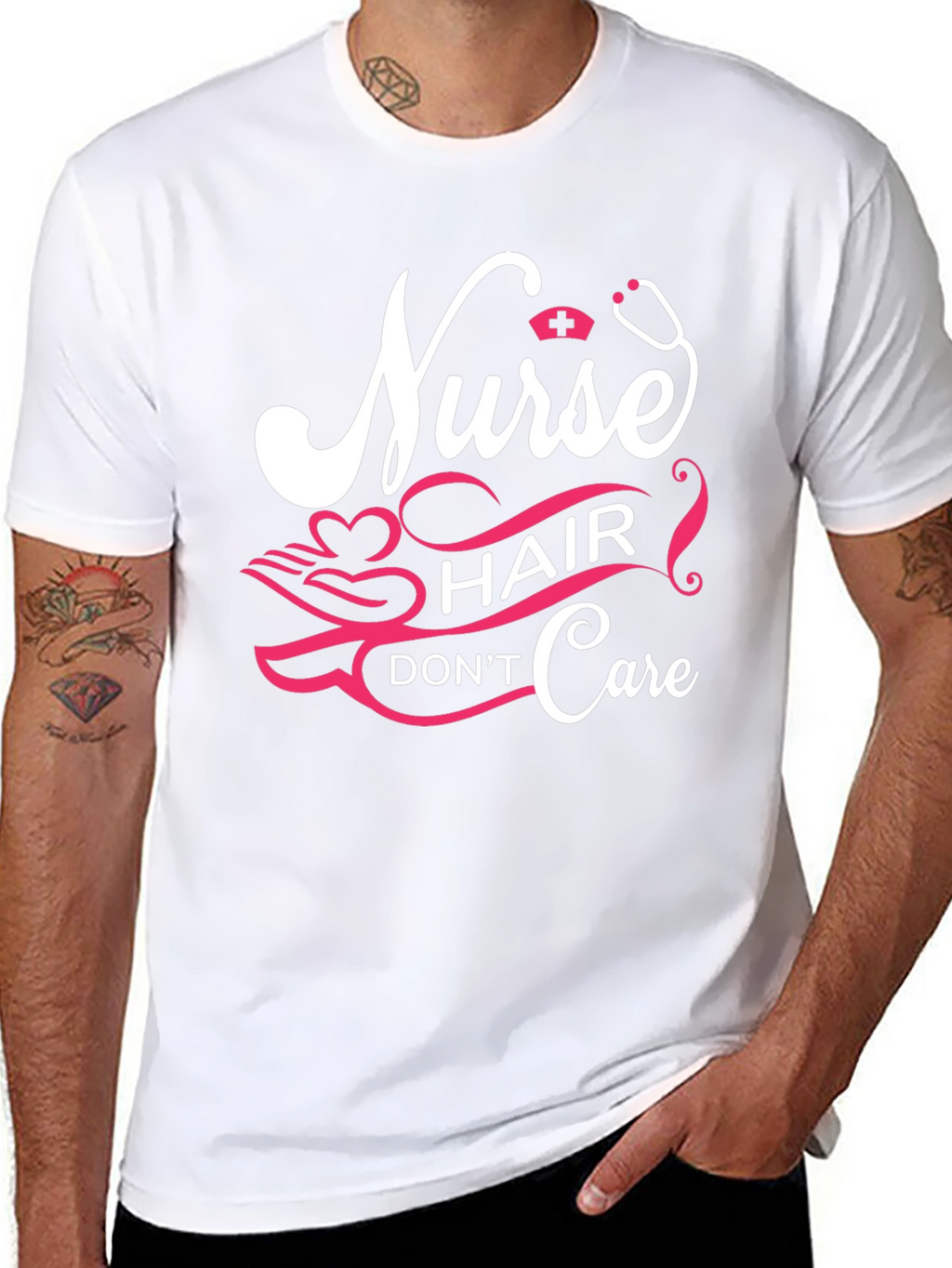 Nurse Hair Dont Care Graphic Tee