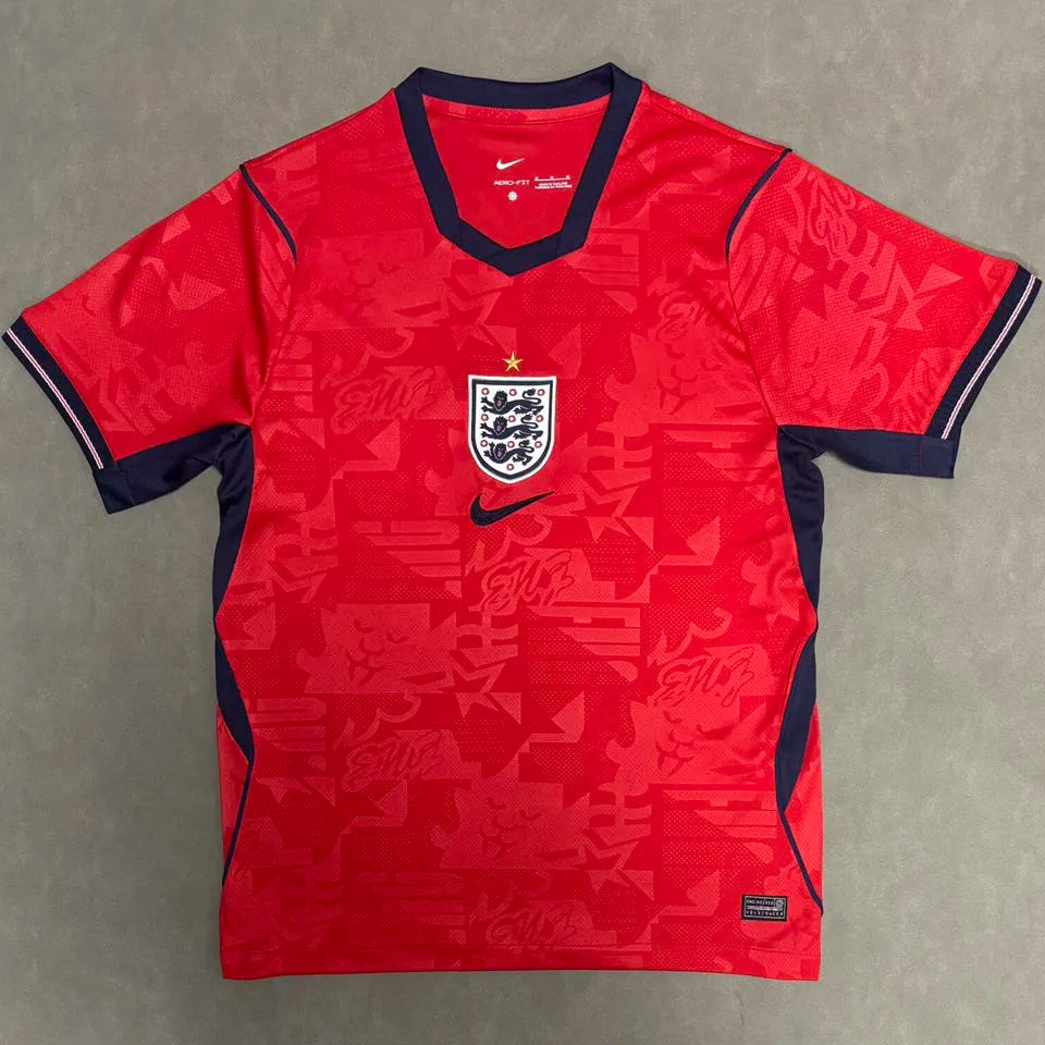 2026/27 England Away Red Fans Soccer Jersey Front