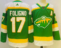 Men's Minnesota Wild Marcus Foligno #17 Green Player Game Jerseys