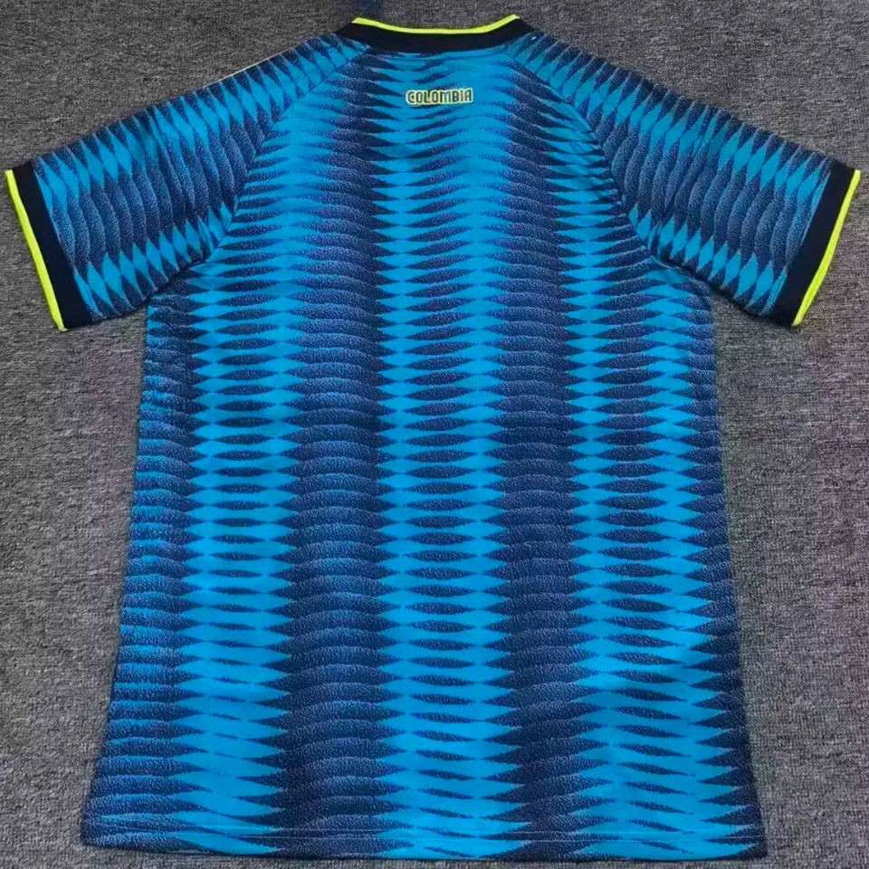 2026/27 Colombia Away Fans Soccer Jersey (Have Right Patch 有右臂章 白底黑字） Detail 1