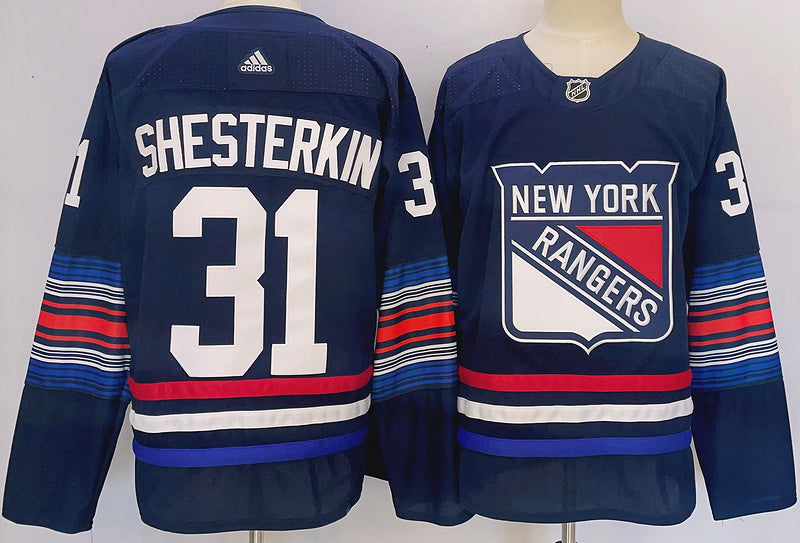 Men's New York Rangers Igor Shesterkin #31 Blue Jerseys
