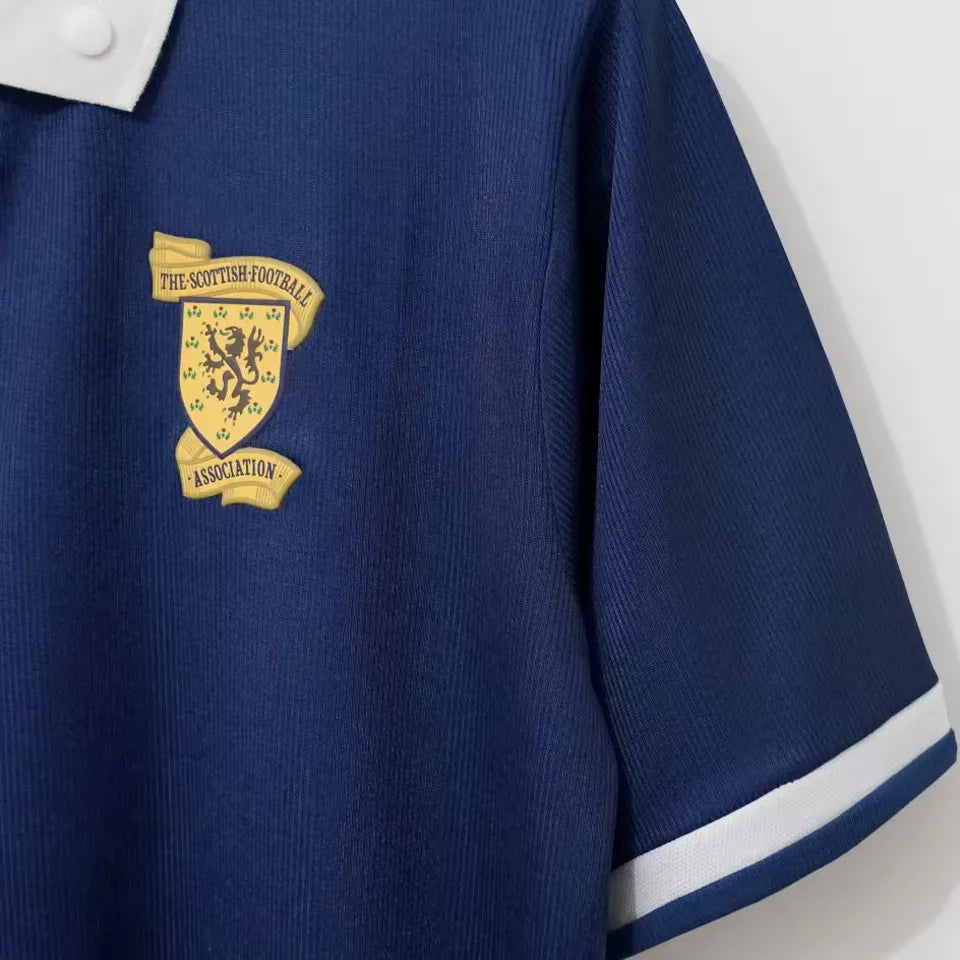 1988/1991 Scotland Home Retro Soccer Jersey Detail 4