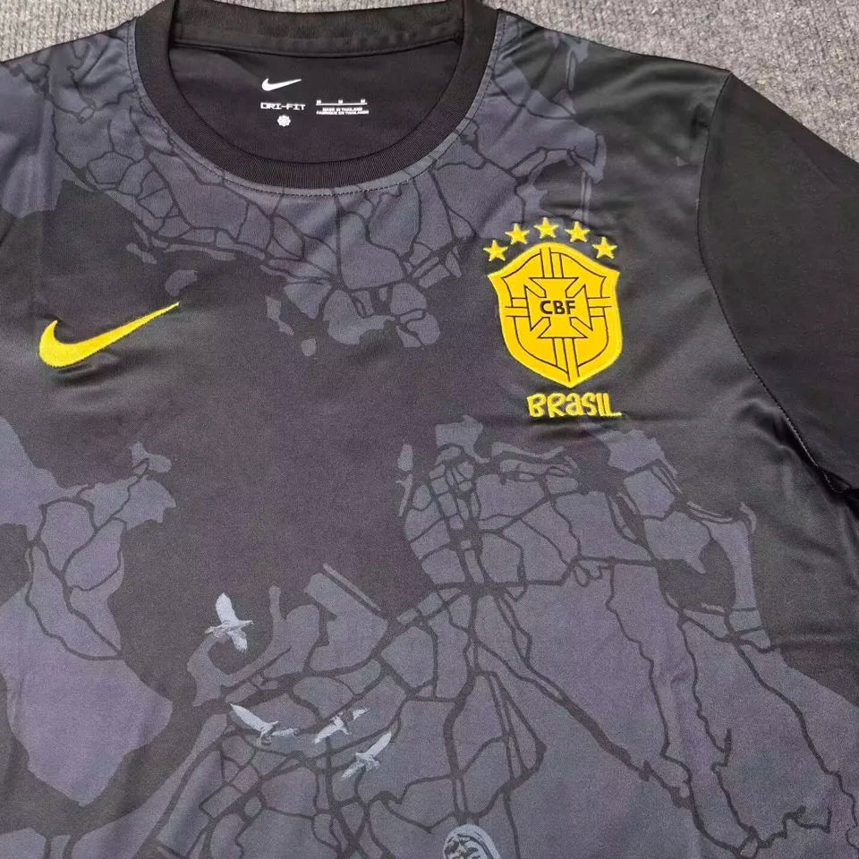 2025 Brazil Special Edition Black Fans Jersey 黑色 Detail 1
