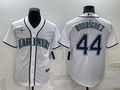 Men's Seattle Mariners Julio Rodriguez #44 White Replica Baseball Jerseys