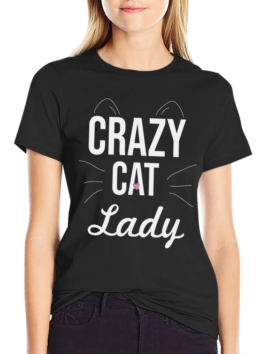Crazy Cat Lady Graphic Tee - Novelty T-Shirt