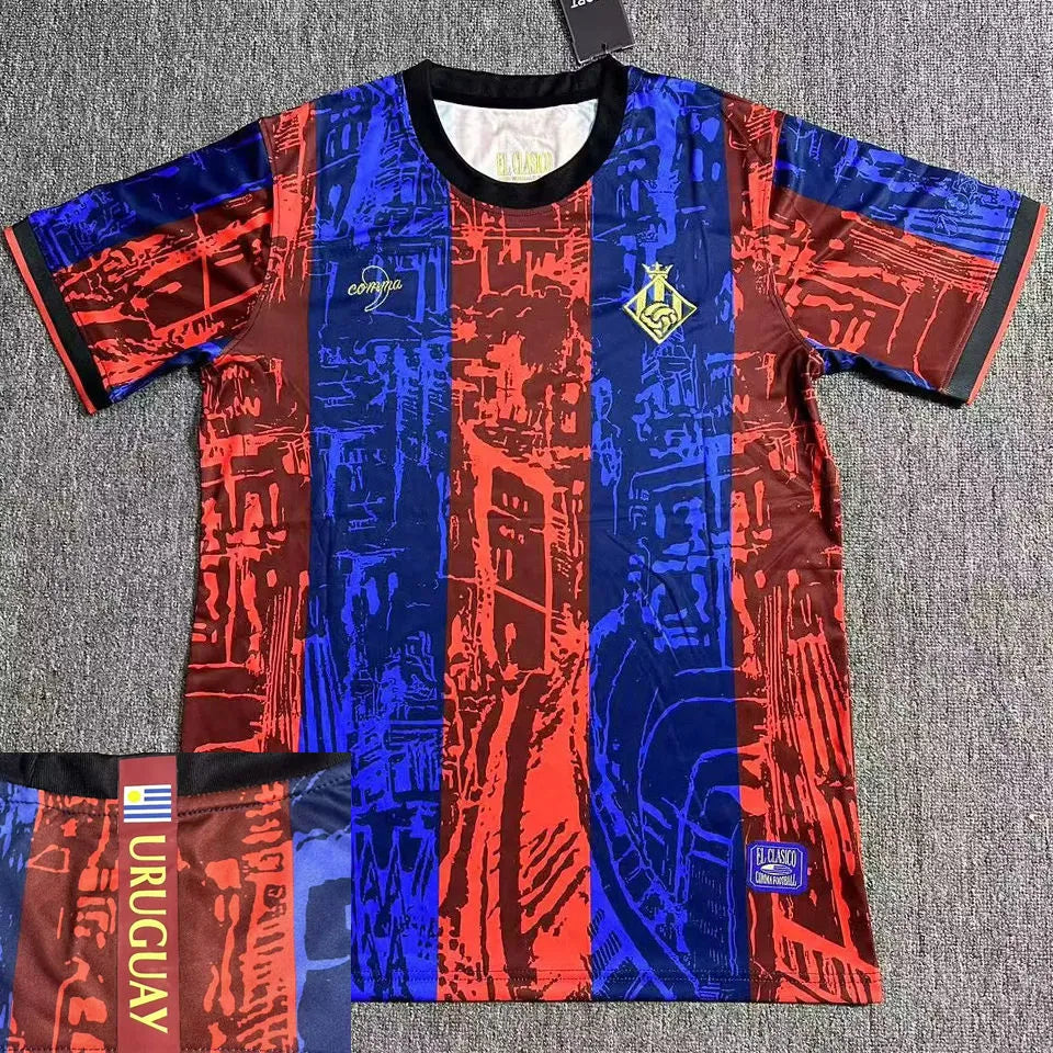 2025 BA x Uruguay Special Edition Fans Soccer Jersey 巴傻 x 乌拉圭 Front