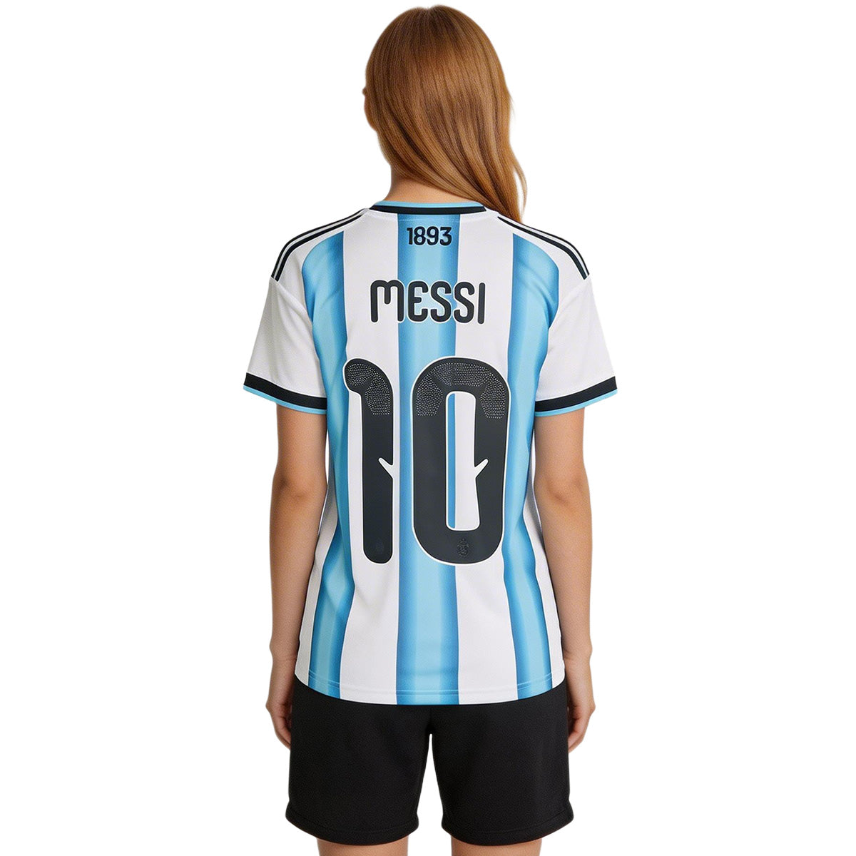 Messi #10 Women's Argentina Home Jersey World Cup 2026 Front