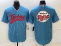 Men's Minnesota Twins Blue Replica Player Jerseys