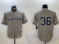 Men's New York Yankees Clarke Schmidt #36 Gray Replica Player Jerseys