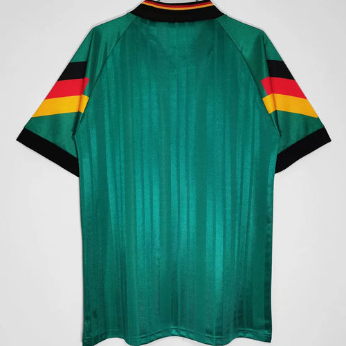 1992 Germany Away Green Retro Soccer Jersey Back