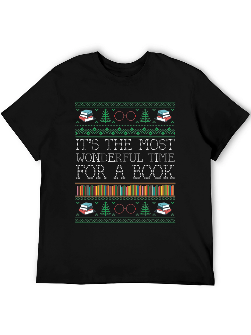 Book Lover Holiday T-Shirt