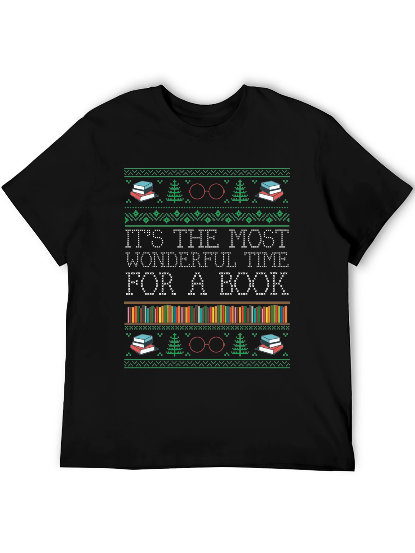 Book Lover Holiday T-Shirt