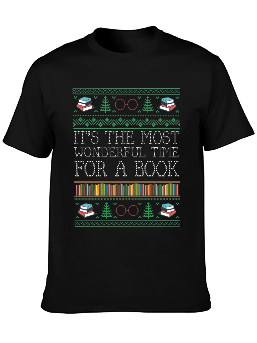 Book Lover Holiday T-Shirt