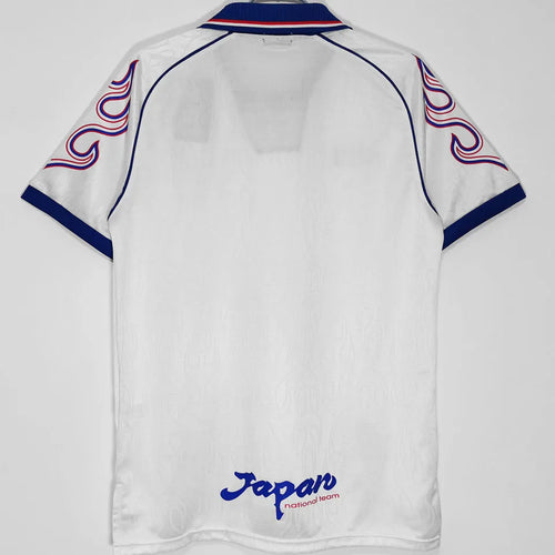 1998 Japan Away White Retro Soccer Jersey Back