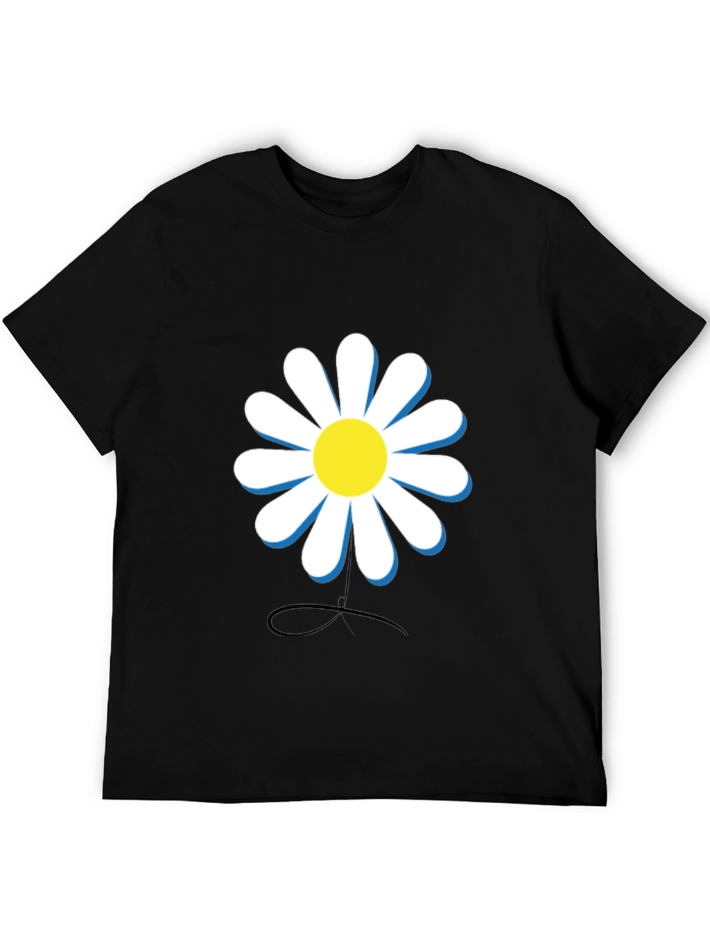 Daisy Graphic Black T-Shirt