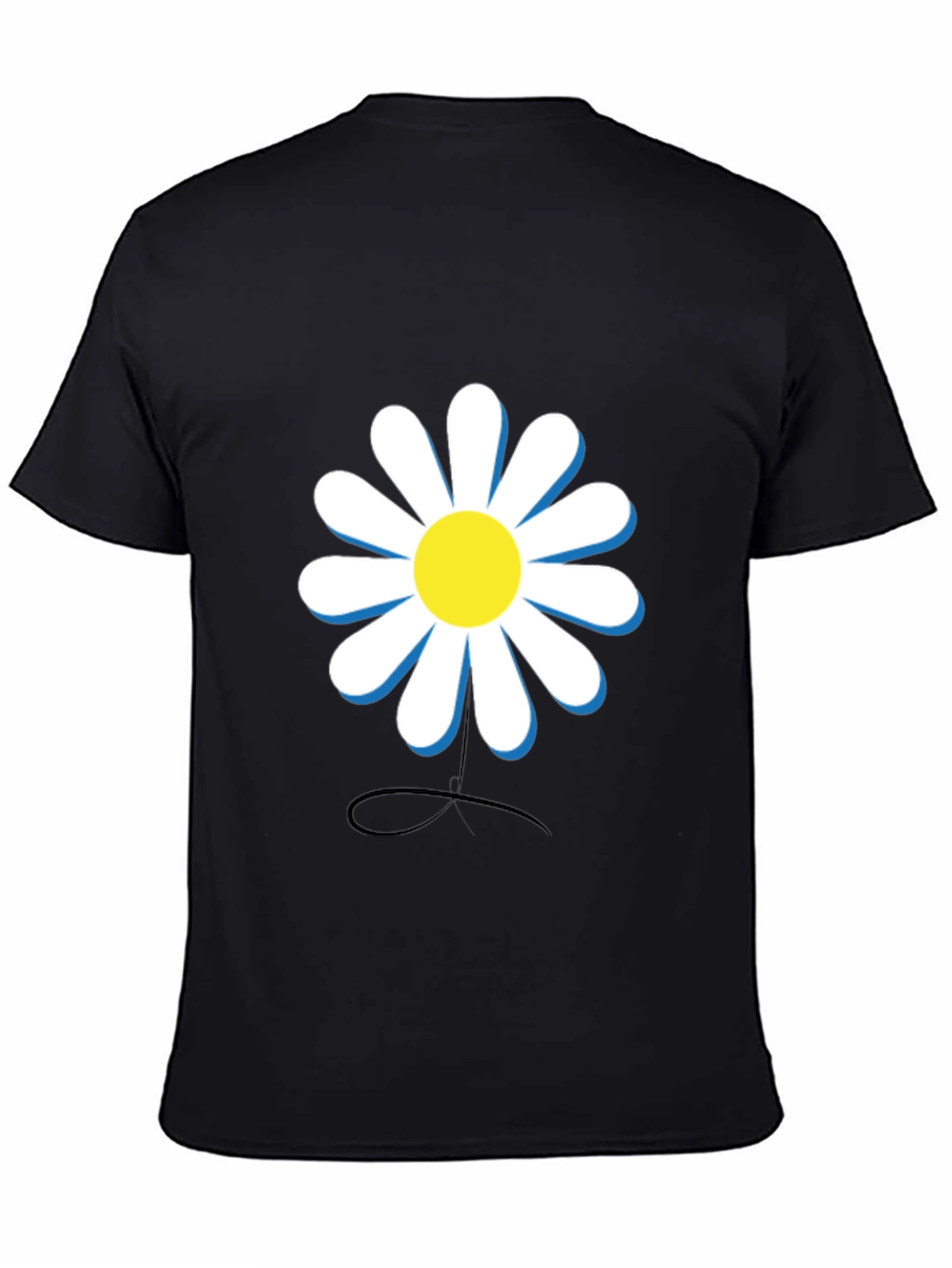 Daisy Graphic Black T-Shirt