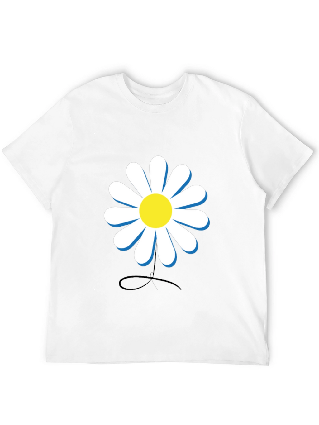 Daisy Graphic Black T-Shirt