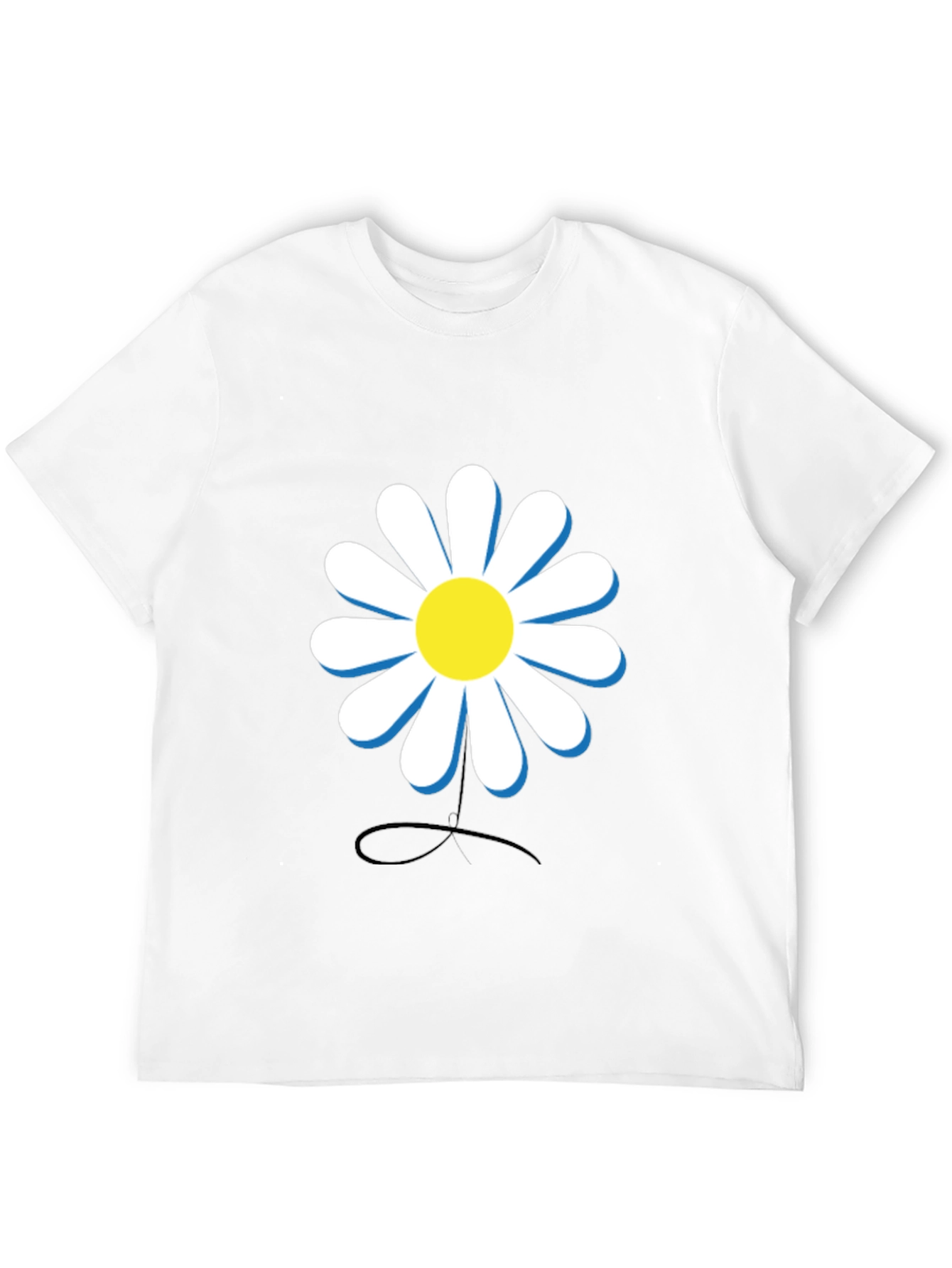 Daisy Graphic Black T-Shirt