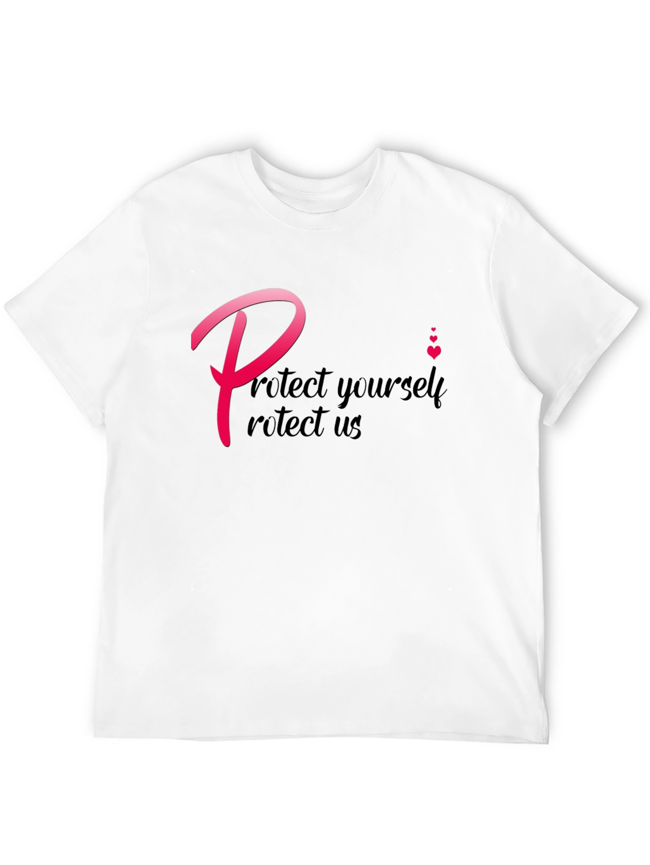 Protect Yourself T-Shirt - Black Crew Neck Tee