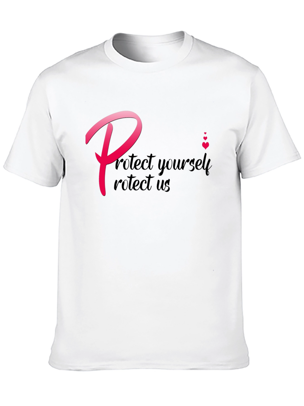 Protect Yourself T-Shirt - Black Crew Neck Tee