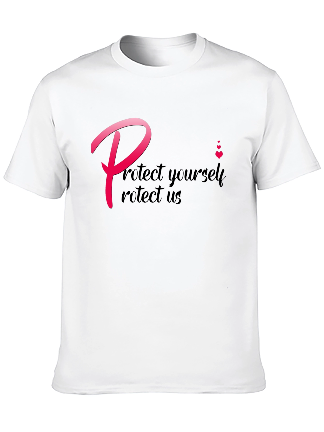 Protect Yourself T-Shirt - Black Crew Neck Tee
