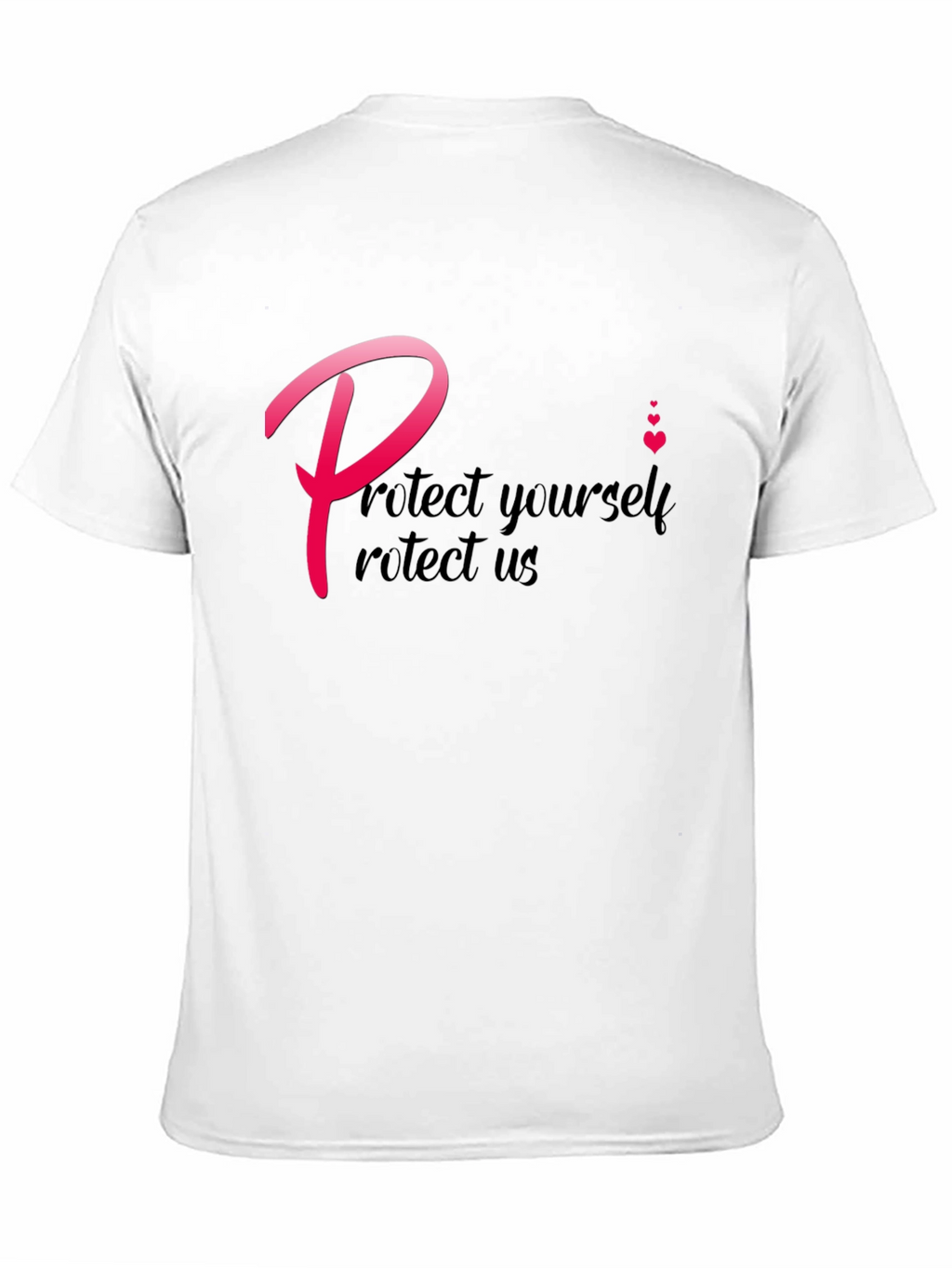 Protect Yourself T-Shirt - Black Crew Neck Tee