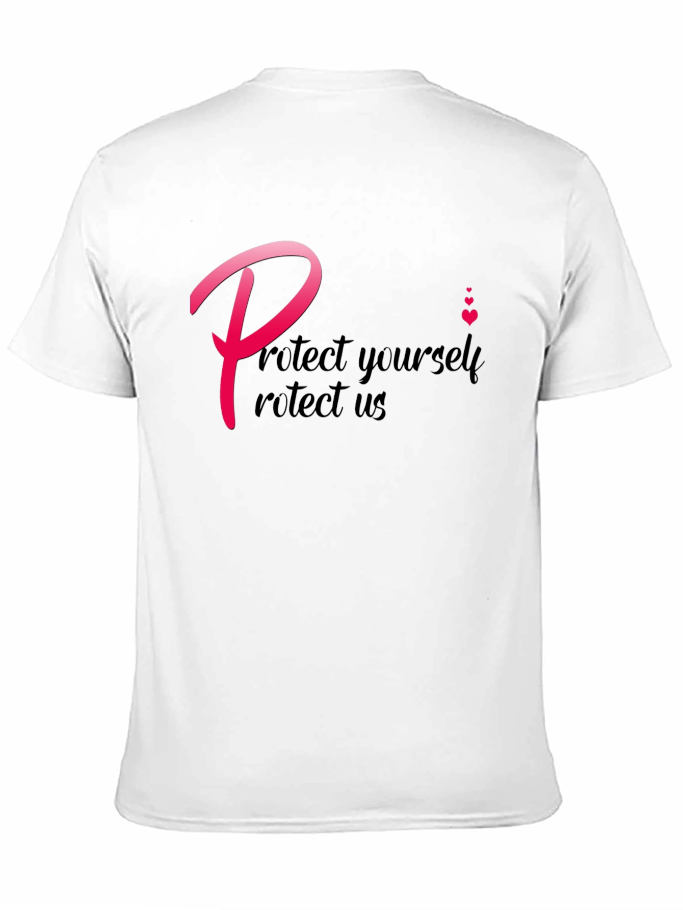 Protect Yourself T-Shirt - Black Crew Neck Tee