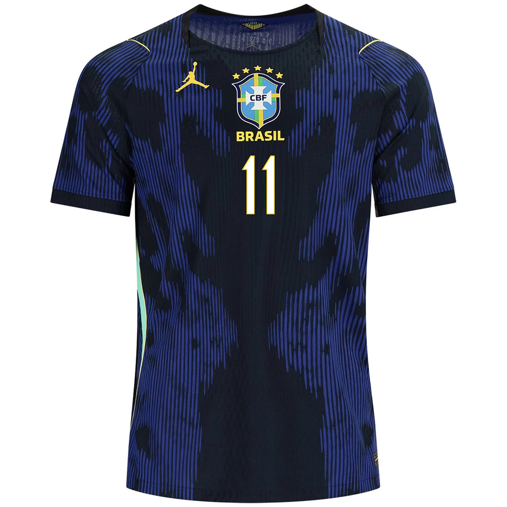 Raphinha #11 Brazil Away Match Jersey Player Version World Cup 2026 Back