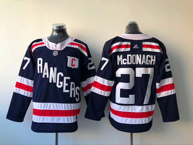 Men's New York Rangers Ryan McDonagh #27 Navy Player Game Jerseys
