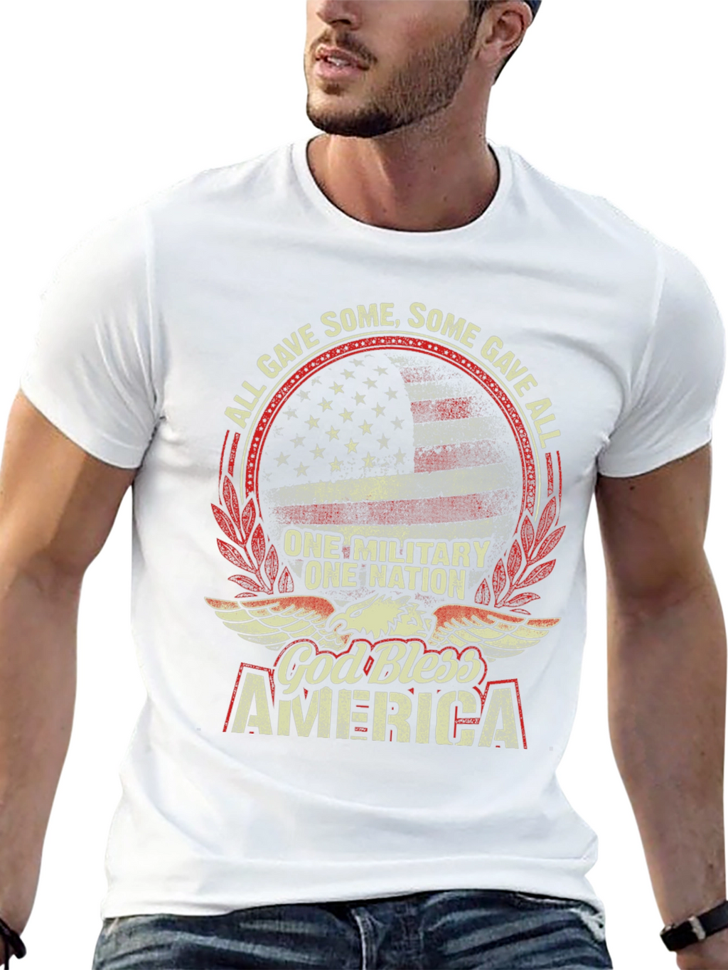 God Bless America Patriotic Graphic Tee