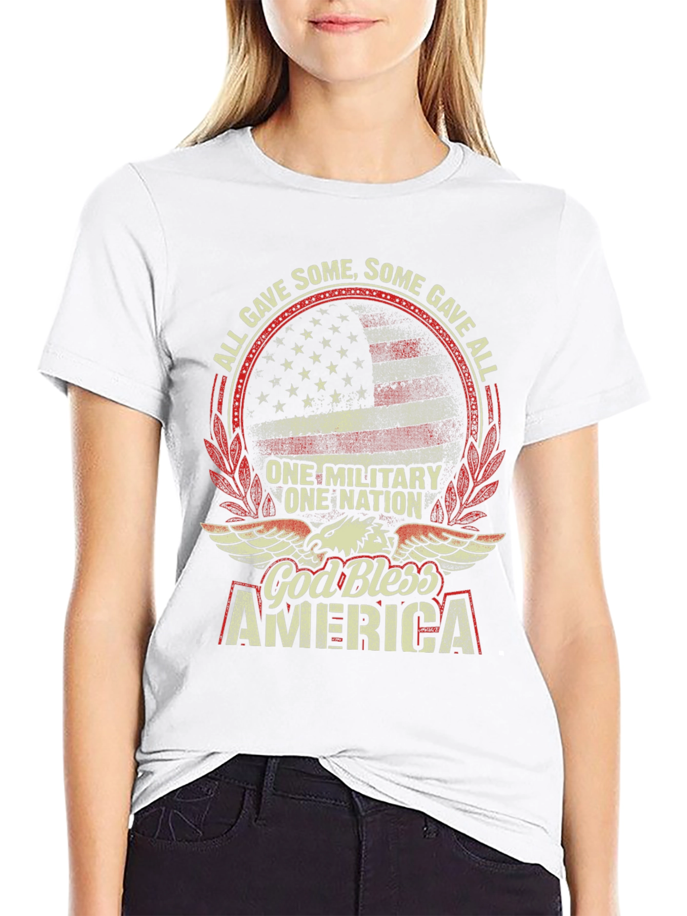 God Bless America Patriotic Graphic Tee