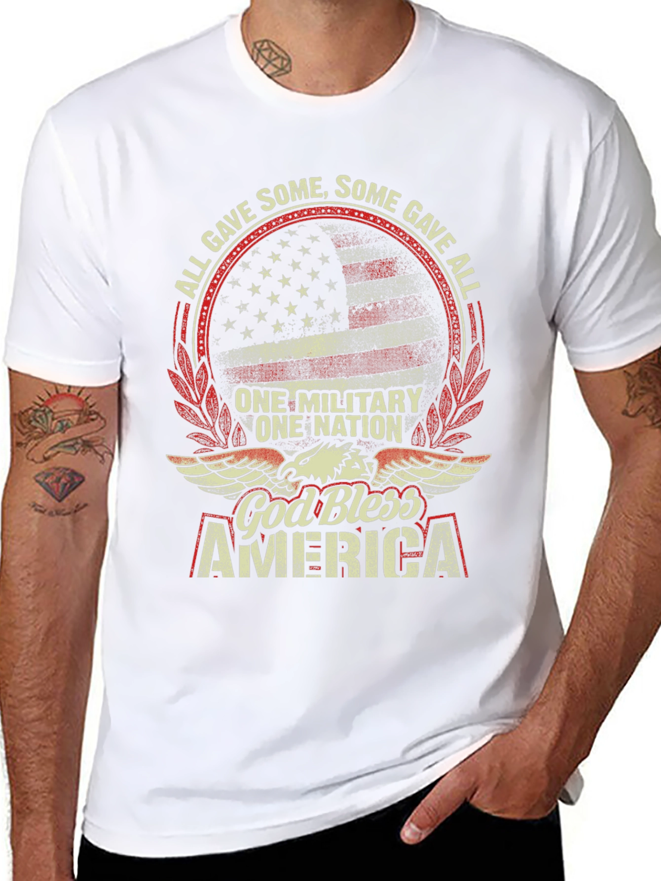 God Bless America Patriotic Graphic Tee