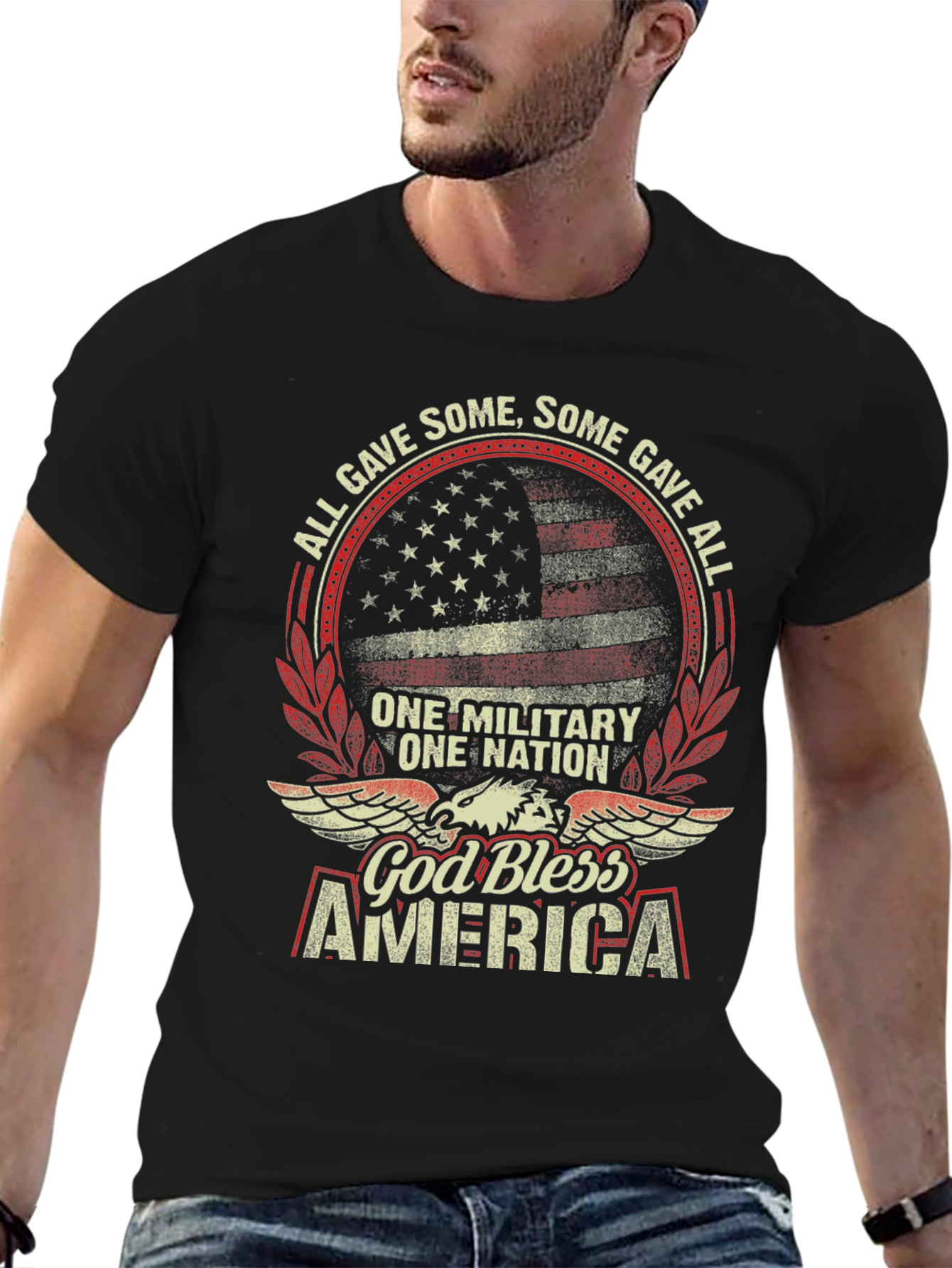 God Bless America Patriotic Graphic Tee
