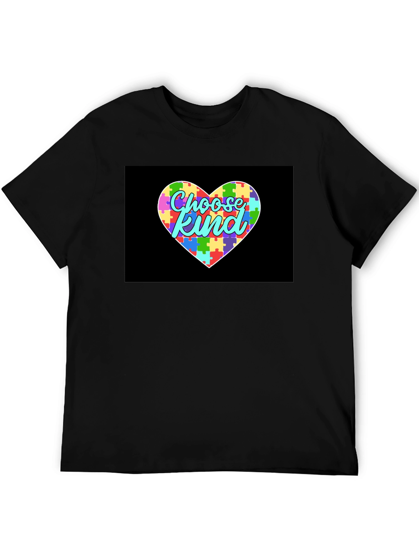 Choose Kind Autism Awareness Puzzle Heart T-Shirt