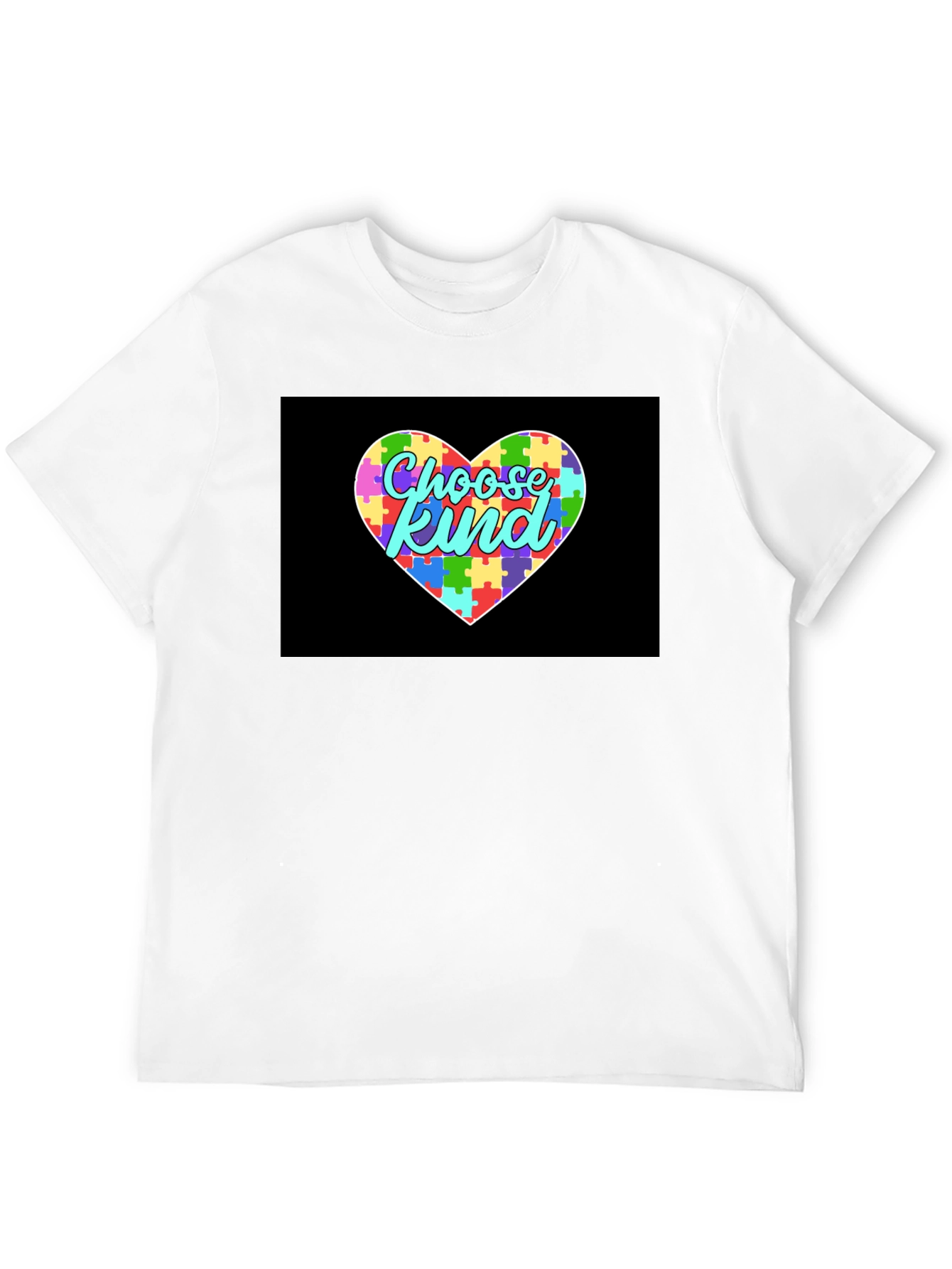 Choose Kind Autism Awareness Puzzle Heart T-Shirt