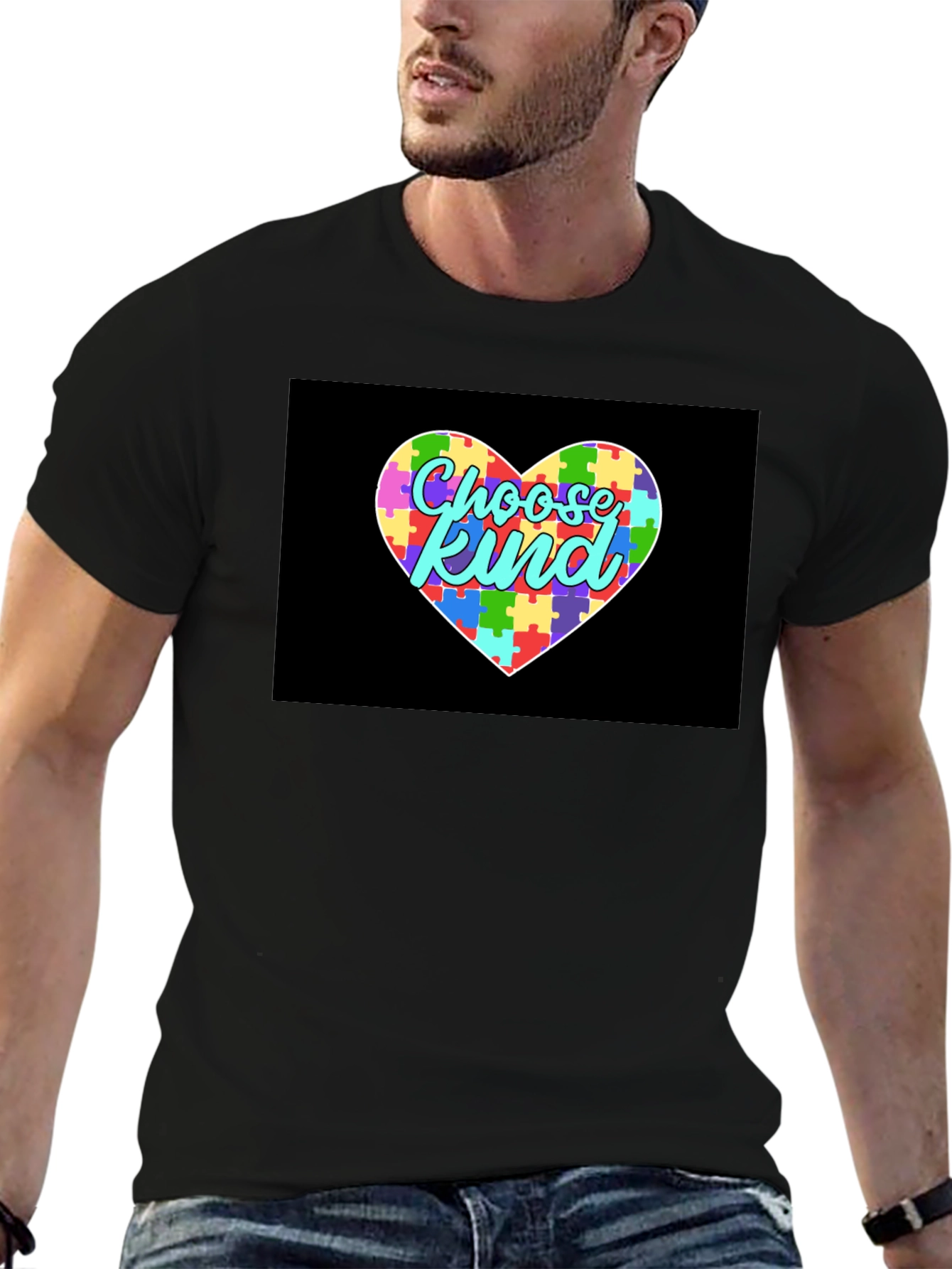 Choose Kind Autism Awareness Puzzle Heart T-Shirt