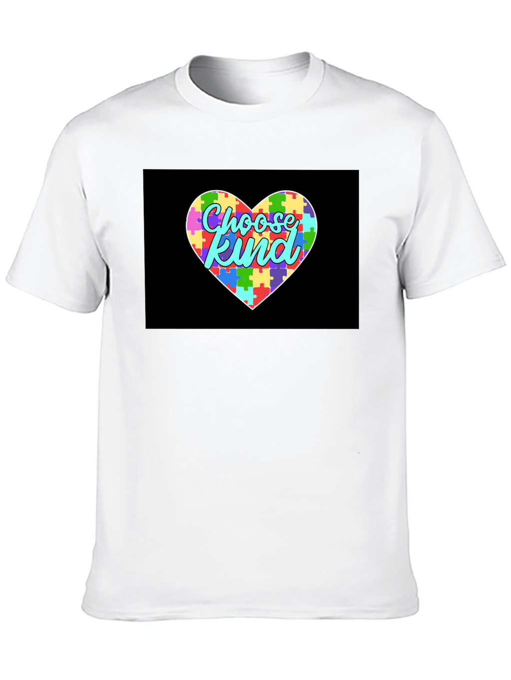 Choose Kind Autism Awareness Puzzle Heart T-Shirt