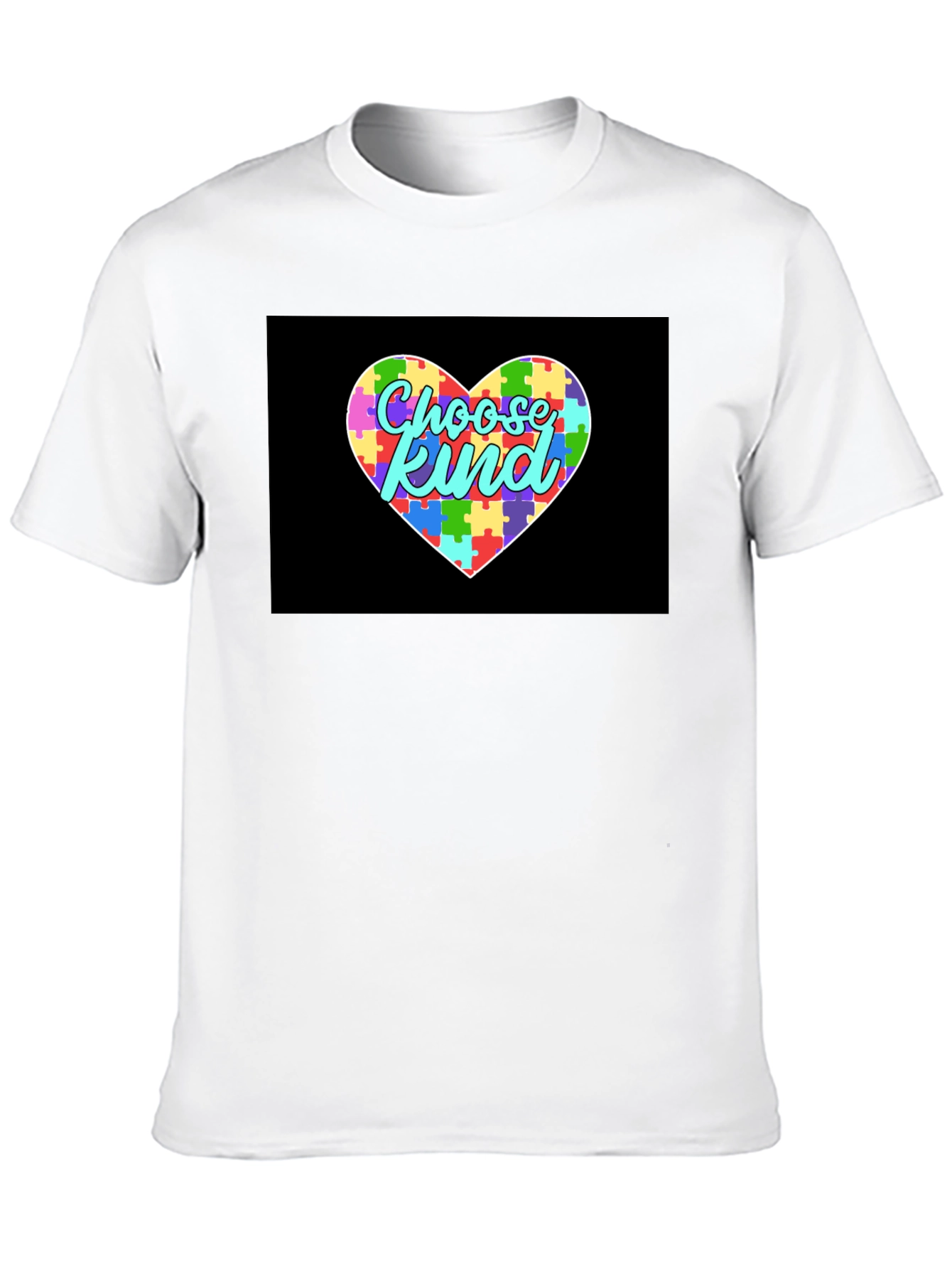 Choose Kind Autism Awareness Puzzle Heart T-Shirt