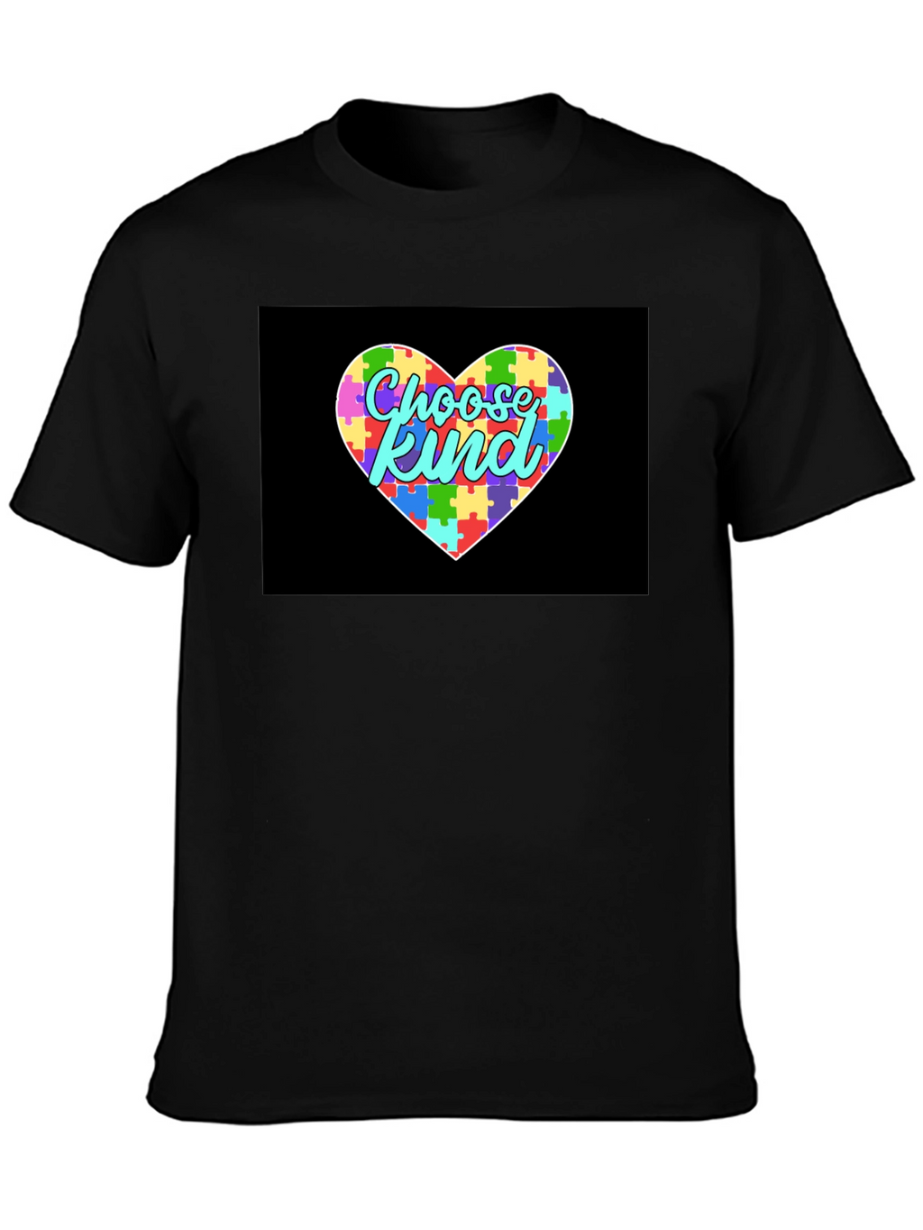 Choose Kind Autism Awareness Puzzle Heart T-Shirt