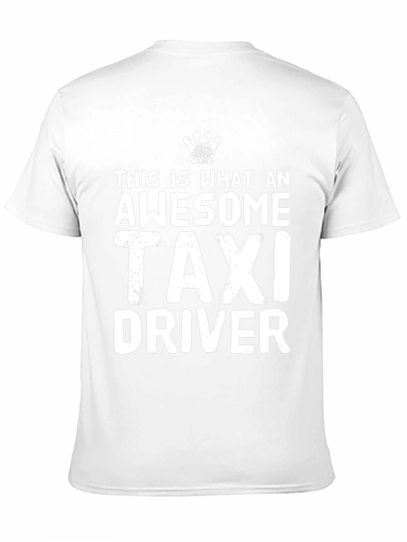 Awesome Taxi Driver T-Shirt - Black Crew Neck
