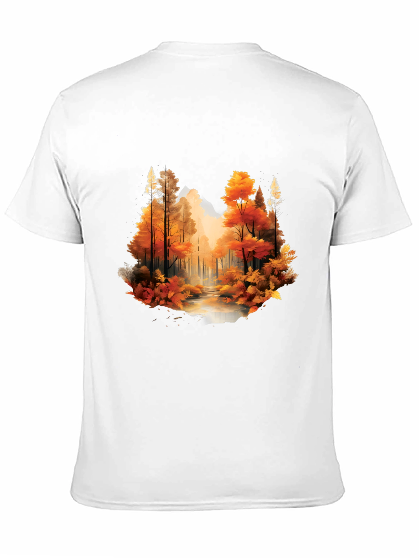 Autumn Forest Black Graphic T-Shirt