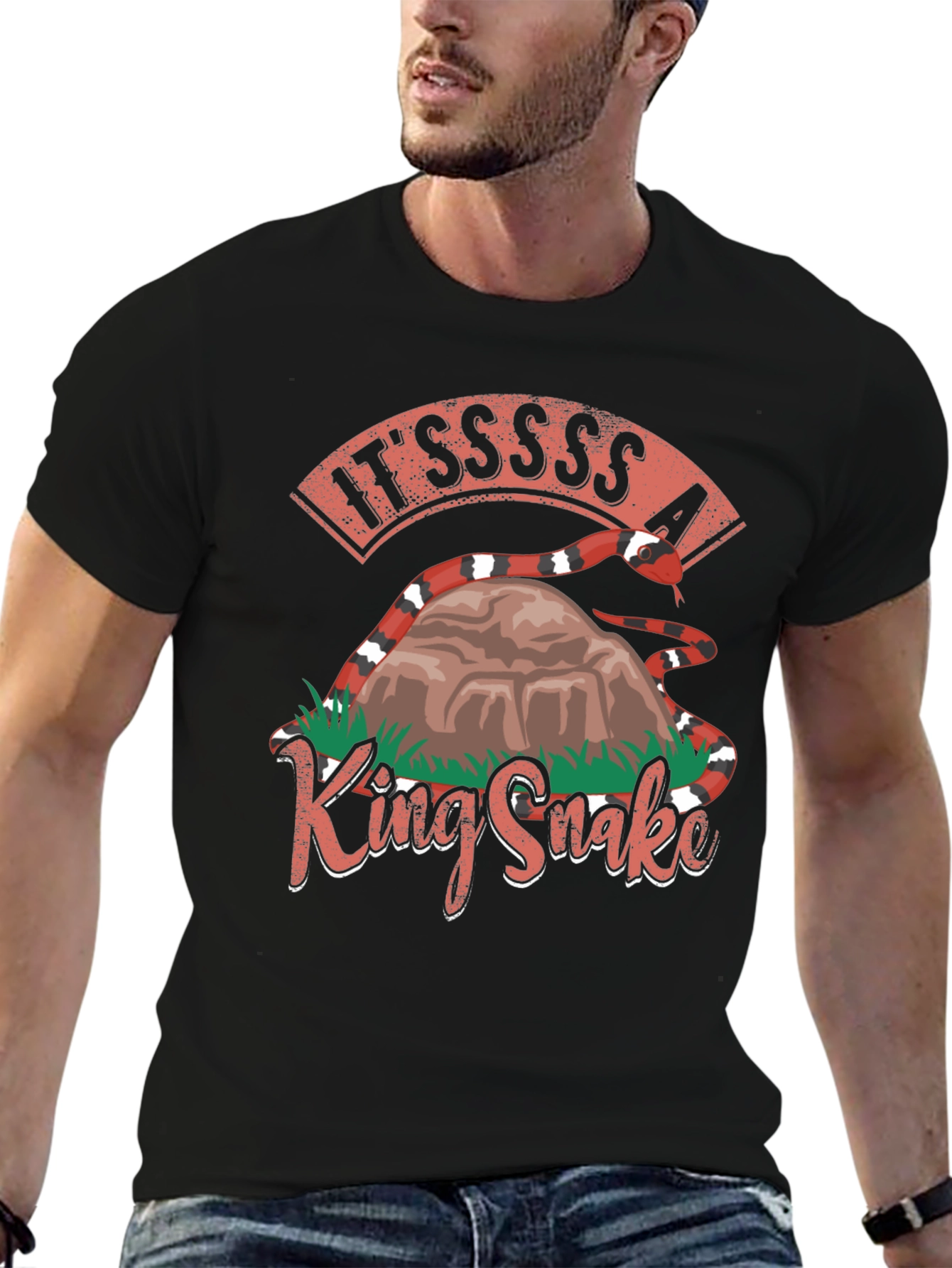 King Snake T-Shirt - Ssssssnake Design