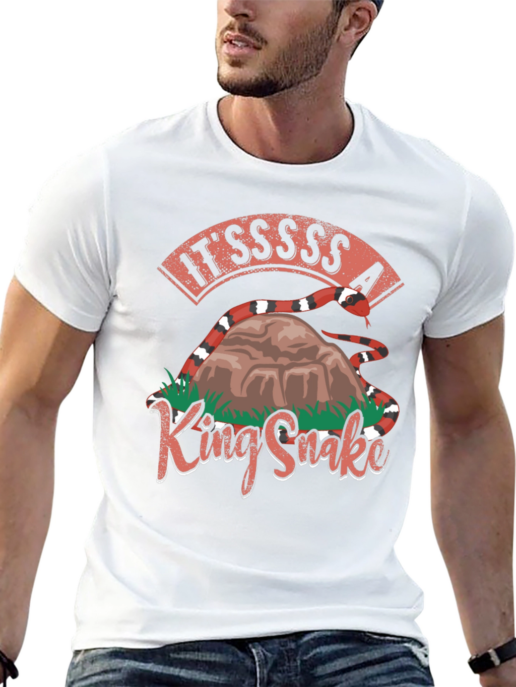 King Snake T-Shirt - Ssssssnake Design
